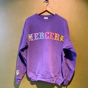 Grateful Dead Mercer College Purple Crewneck Sweatshirt